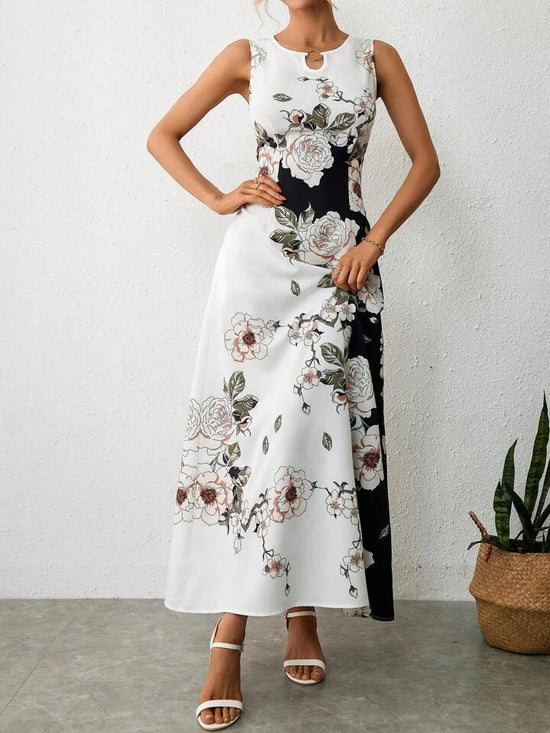 Fabshein Clasi Floral Print Tank Dress