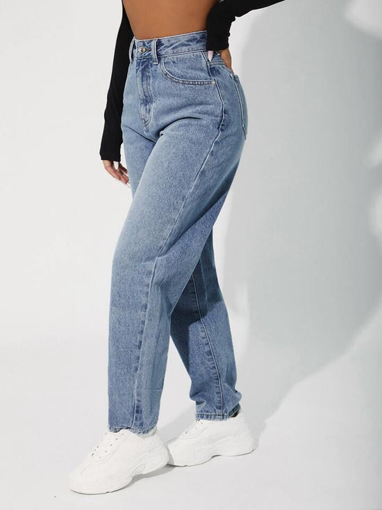 FabSHEIN PETITE high-waisted zipper jeans