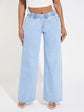 FABSHEIN SXY Elastic Waist Wide Leg Jeans