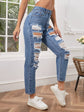 Fabshein Ripped Mom Fit Jeans