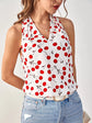 Fabshein Frenchy Allover Cherry Print Open Back Halter Top