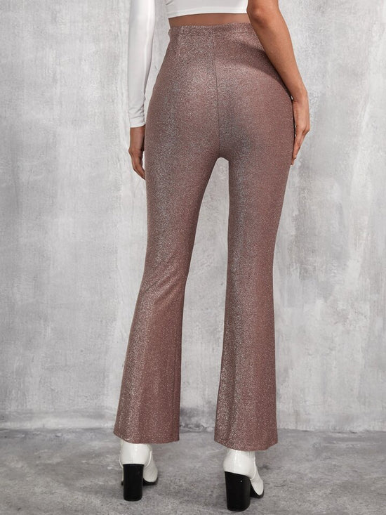 Fabshein Glitter Flare Leg Pants