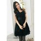 Fabshein Party mini dress bare top tulle lace bridesmaid