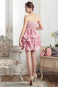 Fabshein High Quality Strapless Ruffled Bubble Formal Bridesmaid Dress ~ Regular & Plus Size