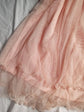 Fabshein holiday lady peach tulle mini gown | peach tulle mini dress