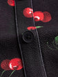 Fabshein Qutie Cherry Print Button Front Dress