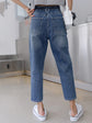 Fabshein DAZY High Rise Crop Mom Jeans