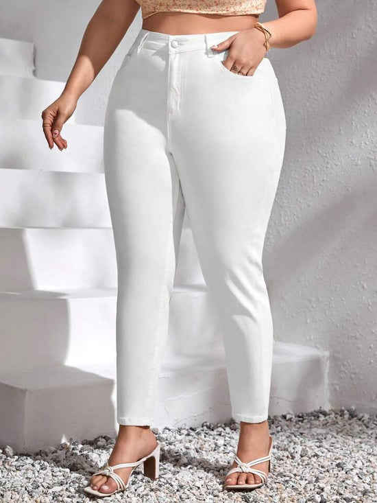 Fabshein Plus High Waist Skinny Jeans