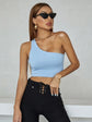 Fabshein One Shoulder Crop Top