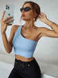 Fabshein One Shoulder Crop Top