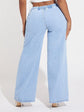 FABSHEIN SXY Elastic Waist Wide Leg Jeans